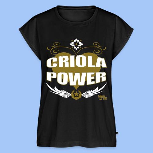 criolapower1 - Women's Premium Roll Up Sleeve T-Shirt