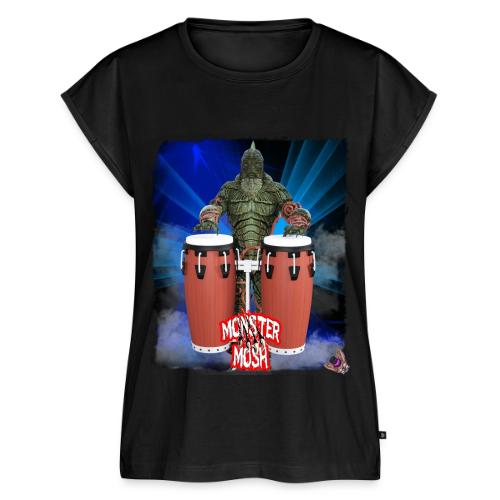 Monster Mosh Creature Conga Player - Women's Premium Roll Up Sleeve T-Shirt