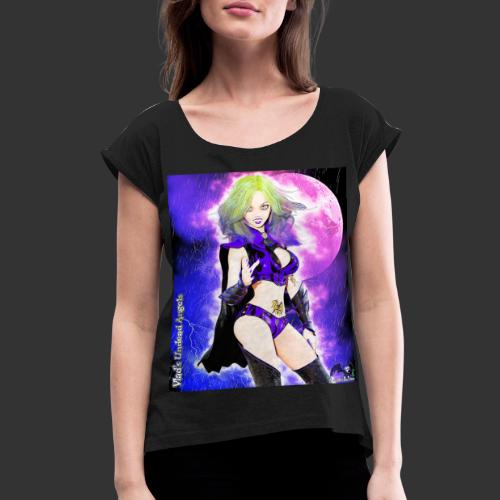 Vampiress Juliette Lightning F007 Anime - Women's Roll Cuff T-Shirt