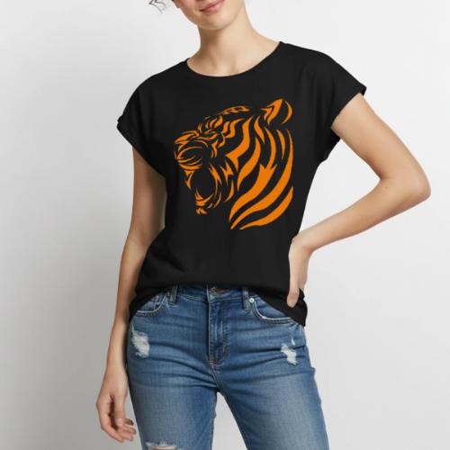 Wild Tiger Souvenirs: Roaring Memories - Women's Premium Roll Up Sleeve T-Shirt