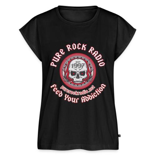 PUREROCKRADIO darkback radioflag PNG png - Women's Premium Roll Up Sleeve T-Shirt
