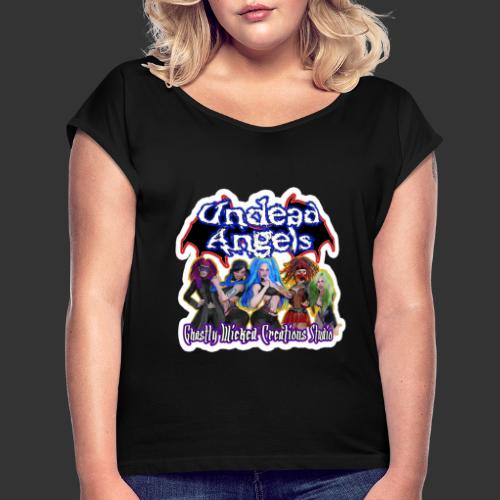 Undead Angels Band - Women's Roll Cuff T-Shirt