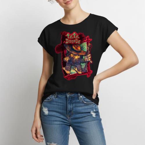 GrisDismation's Tata Duende protects Belize - Women's Premium Roll Up Sleeve T-Shirt