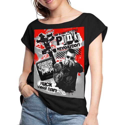 The Aussie Senators Punk Rock Revolution - Women's Roll Cuff T-Shirt