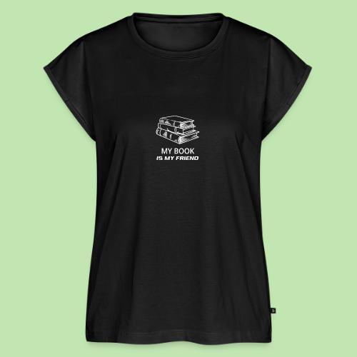 book lover t-shirt, book day shirt, my book is my - Women's Premium Roll Up Sleeve T-Shirt