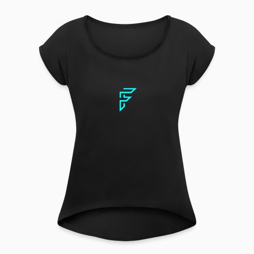 Frozyy Logo - Women's Roll Cuff T-Shirt
