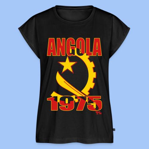 angola - Women's Premium Roll Up Sleeve T-Shirt