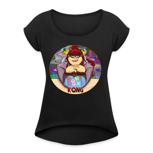 Doki Doki Kong - Women's Roll Cuff T-Shirt