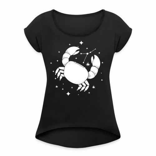 Protective Cancer Constellation Month June July - Women's Roll Cuff T-Shirt