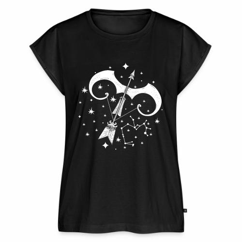 Zodiac Optimistic Sagittarius November December - Women's Premium Roll Up Sleeve T-Shirt