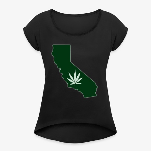 weed - Women's Roll Cuff T-Shirt