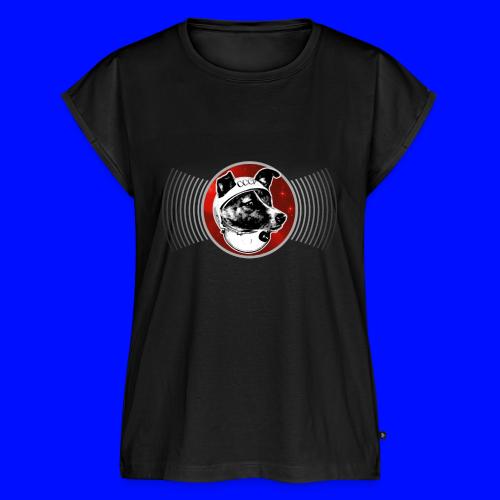 Laika The Space Dog - Women's Premium Roll Up Sleeve T-Shirt