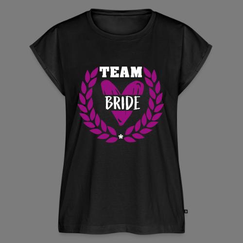 bachelorette Team Bride Wedding bachelorette party - Women's Premium Roll Up Sleeve T-Shirt