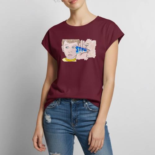 STFU - Women's Premium Roll Up Sleeve T-Shirt