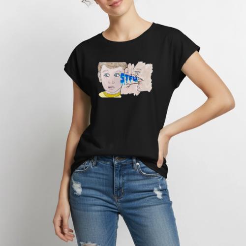 STFU - Women's Premium Roll Up Sleeve T-Shirt
