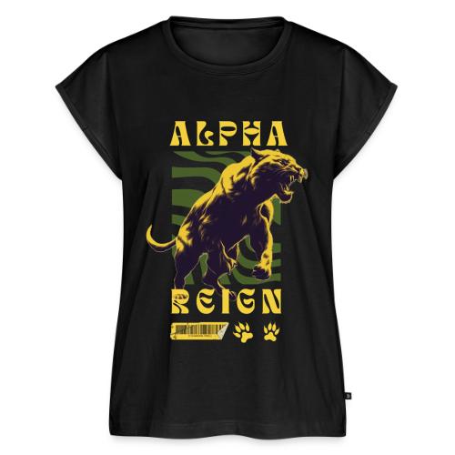 Unleash The Inner Alpha: Fierce Animal Print - Women's Premium Roll Up Sleeve T-Shirt