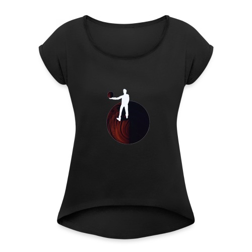 Space Mannnnn - Women's Roll Cuff T-Shirt