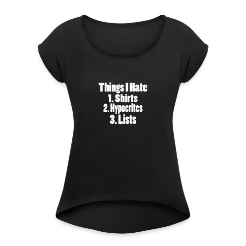 Hypocrite Inverted - Women's Roll Cuff T-Shirt