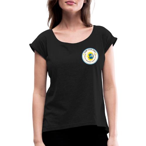 iam-ced.org Round - Women's Roll Cuff T-Shirt