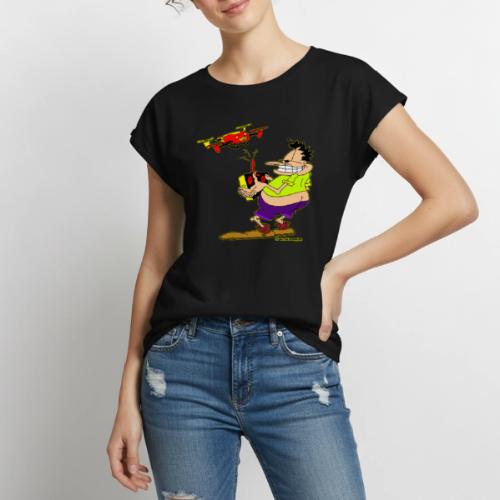 GrisDismation Ongher Droning Out Tshirt - Women's Premium Roll Up Sleeve T-Shirt