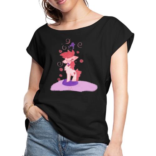 Pretty Pink Pony - Women's Roll Cuff T-Shirt