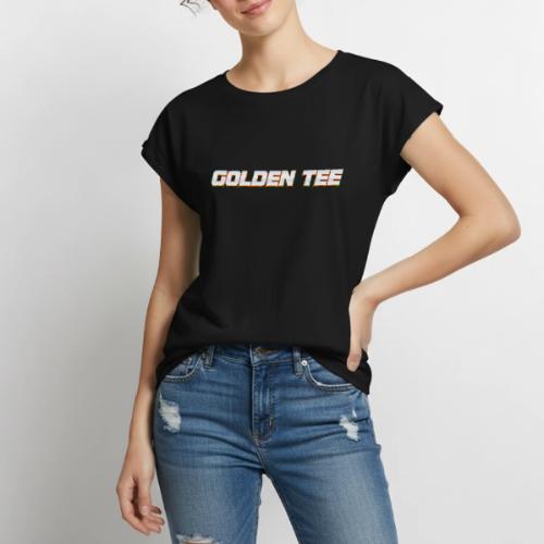 Golden Tee Logo (2021-) - Women's Premium Roll Up Sleeve T-Shirt