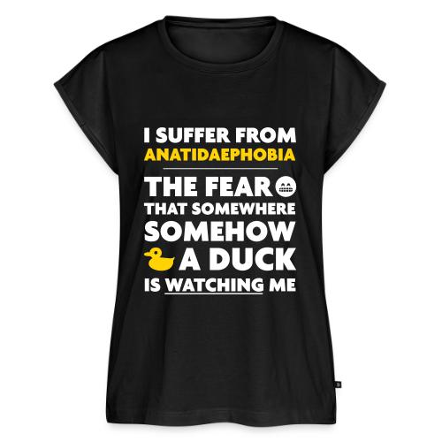 Anatidaephobia - Women's Premium Roll Up Sleeve T-Shirt