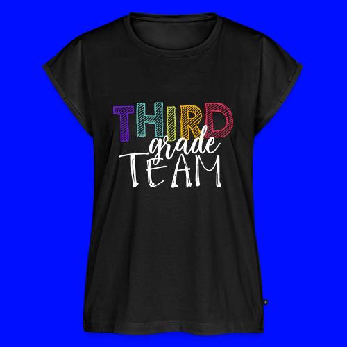 Third Grade Team Grade Level Team Teacher T-Shirts - Women's Premium Roll Up Sleeve T-Shirt
