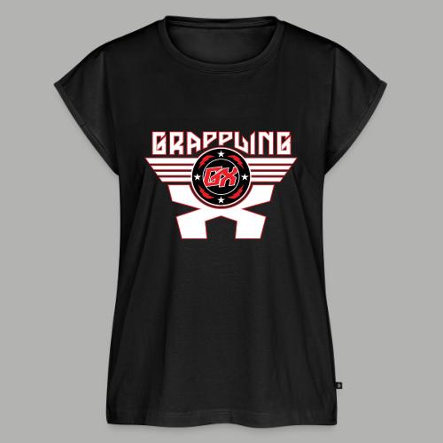 Grappling X Thunder Bolt - Women's Premium Roll Up Sleeve T-Shirt
