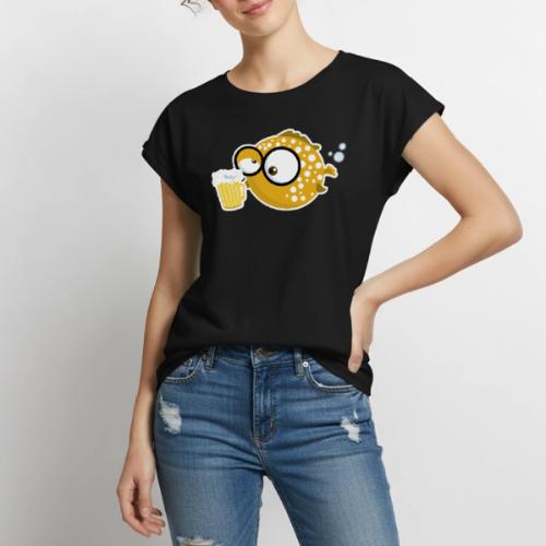 Puffer Pops - Women's Premium Roll Up Sleeve T-Shirt