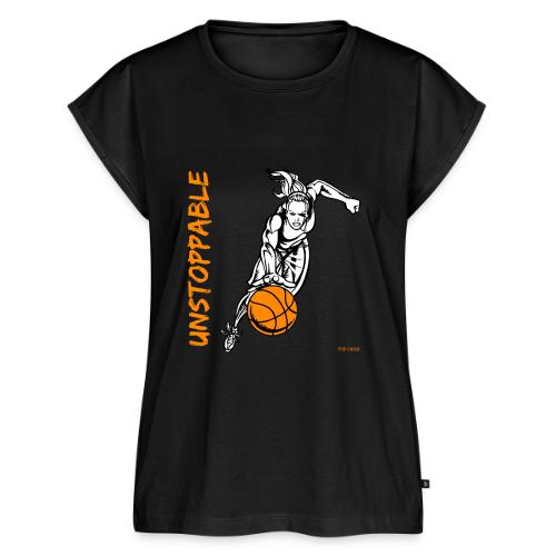 Basketball - Unstoppable - Women - Women's Premium Roll Up Sleeve T-Shirt