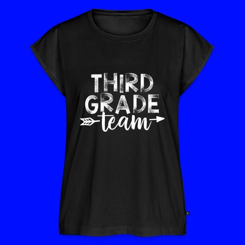 Third Grade Team Arrow Teacher T-Shirts - Women's Premium Roll Up Sleeve T-Shirt