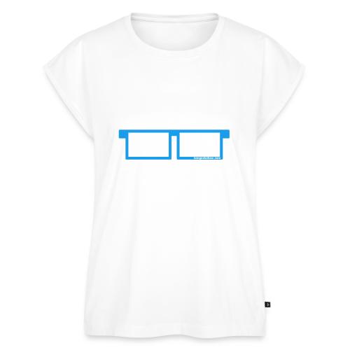 iamGEEK LOGO - Women's Premium Roll Up Sleeve T-Shirt