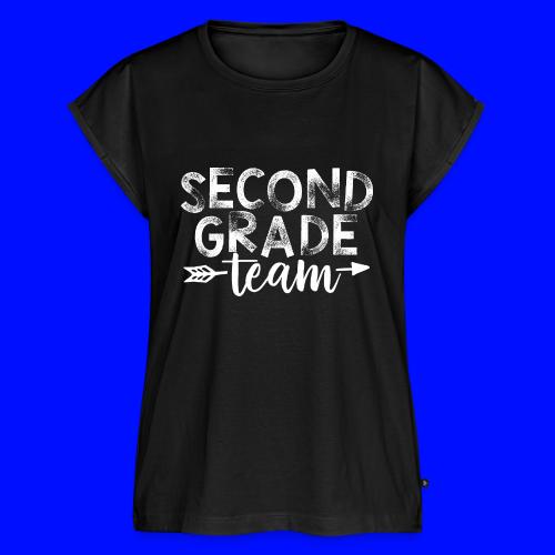 Second Grade Team Arrow Teacher T-Shirts - Women's Premium Roll Up Sleeve T-Shirt