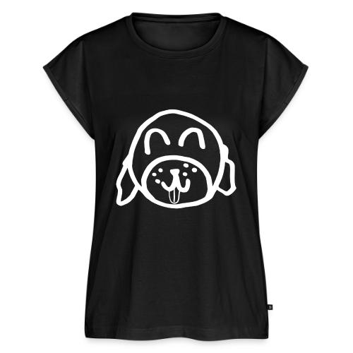 Alina Can Walk Your Dog (white outline) - Women's Premium Roll Up Sleeve T-Shirt