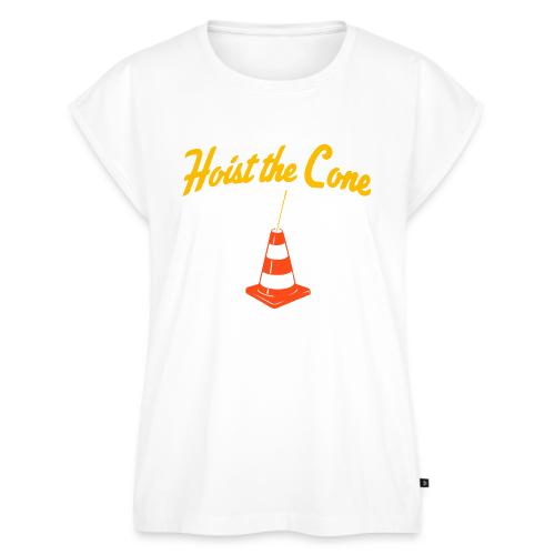 Hoist The Cone - Women's Premium Roll Up Sleeve T-Shirt
