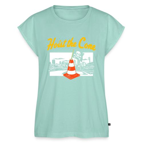 Hoist The Cone - Women's Premium Roll Up Sleeve T-Shirt