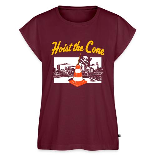 Hoist The Cone - Women's Premium Roll Up Sleeve T-Shirt