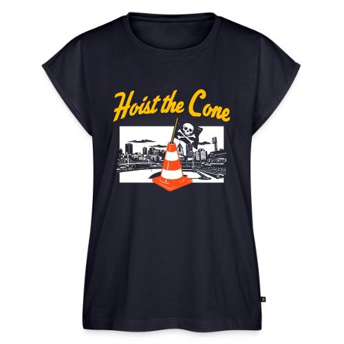 Hoist The Cone - Women's Premium Roll Up Sleeve T-Shirt