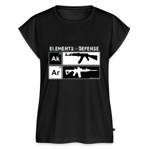 AR AK ELEMENTS OF DEFENSE 2 - Women's Premium Roll Up Sleeve T-Shirt