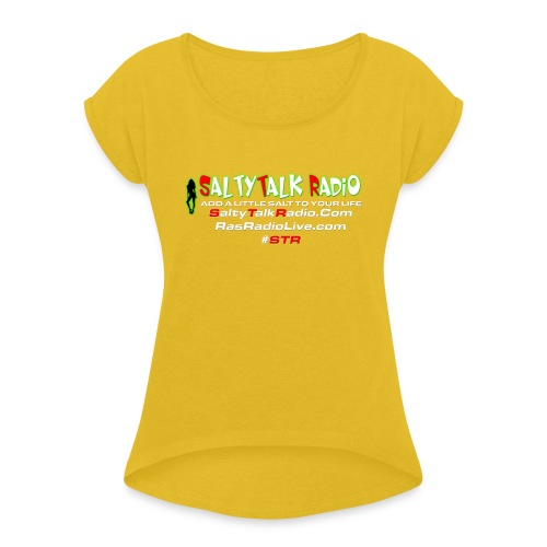 str back png - Women's Roll Cuff T-Shirt