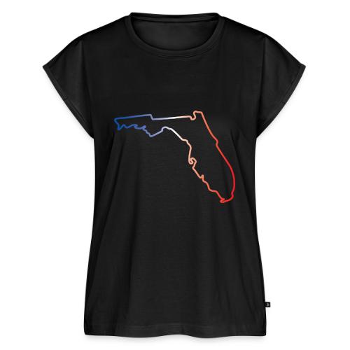 Florida - red, white & blue - Women's Premium Roll Up Sleeve T-Shirt