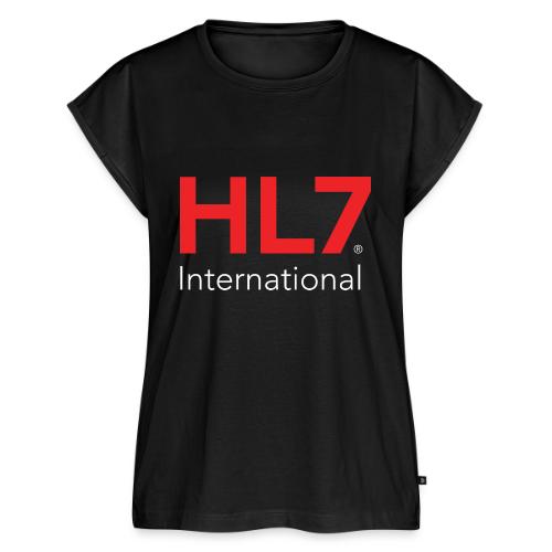 HL7 International Logo - Reverse - Women's Premium Roll Up Sleeve T-Shirt
