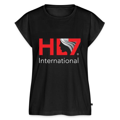 Women of HL7 Logo - Women's Premium Roll Up Sleeve T-Shirt