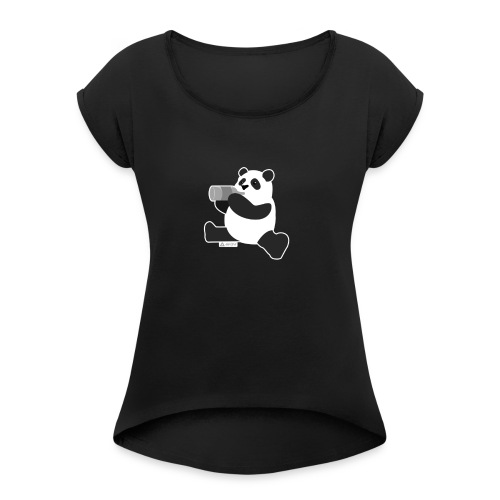 Drunk Panda - Women's Roll Cuff T-Shirt