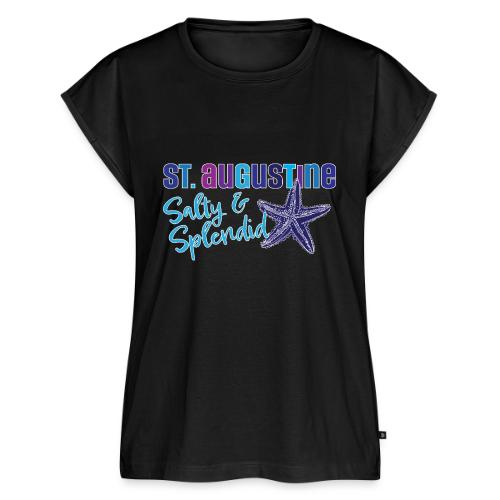 St. Augustine Salty & Splendid - Women's Premium Roll Up Sleeve T-Shirt