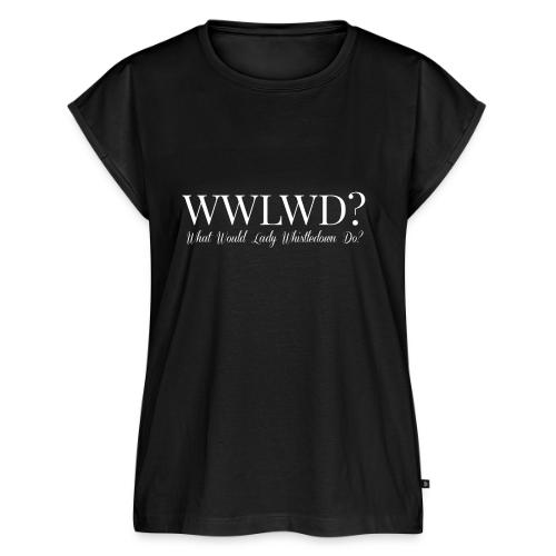 What Would Lady Whistledown Do? - Women's Premium Roll Up Sleeve T-Shirt