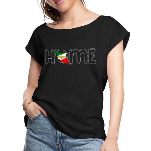 Home Iran Faravahar - Women's Roll Cuff T-Shirt