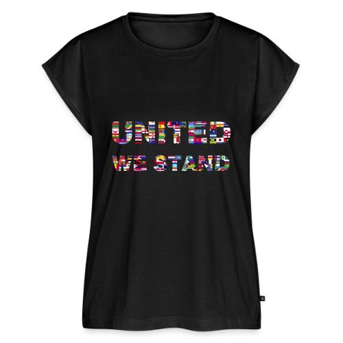 UNITED WE STAND - Women's Premium Roll Up Sleeve T-Shirt