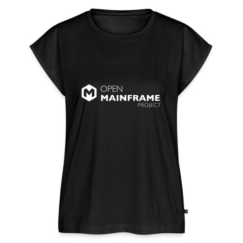 Open Mainframe Project - White Logo - Women's Premium Roll Up Sleeve T-Shirt